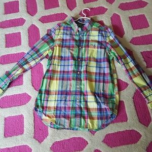 Ralph Lauren plaid blouse